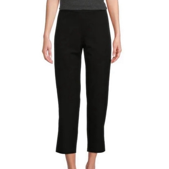 Eileen Fisher Organic Cotton Ankle Pant in Black XS NWT - Picture 4 of 12